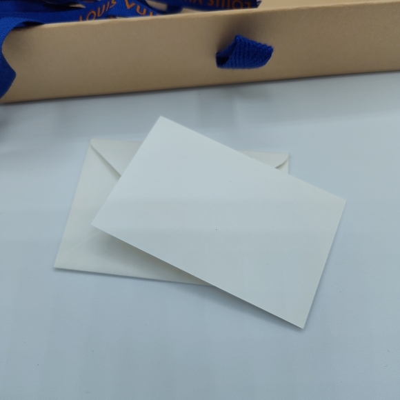 Louis Vuitton Gift Box Ribbon Cards Envelope Authentic LV Packaging Set Bundle - Picture 3 of 8